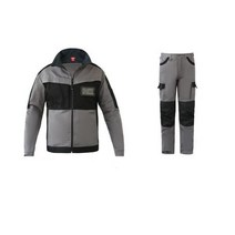 면 전기 용접복 작업복 내마모성 유니폼 재킷 바지 세트, Suit_XL-180