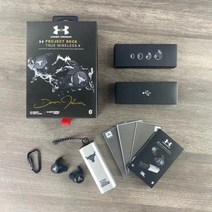 블루투스 이어폰 100 공식 오리지널 JBL UNDER ARMOR 프로젝트 락 에디션 JBL UA 플래시 True WIRELESS 이어 버드 스포츠 이어 버드, 은