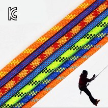 KC인증 자일 11mm 27kN M단위판매 암벽 클라이밍 등반 스태틱 로프 다용도 초강력 등산용 밧줄 rope, 블루