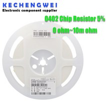 풀릴 0402 smd 칩 저항기 0R-10M 1/16W 5% 4.7R 39R 360R 3K9 36K 0R 1K 100K 10000 개, 107 24K