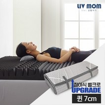 리브맘 세븐존 프리미엄 매트리스 퀸 차콜/블루
