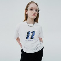 앤커버 3D N 로고 티셔츠-화이트 - WHITE 127454