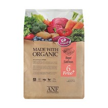 ANF 유기농 오가닉 6 free 플러스 소고기+연어 1.8kg 강아지 사료, 2개