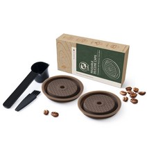 캡슐커피머신추천 캡슐 커피머신 호환 커피 머신 가정용 업소용 Recafimil nespresso vertuo 용 재사용 가능한 실리콘 커버 vertuo 다음 용 일회용 오리지널, 5개