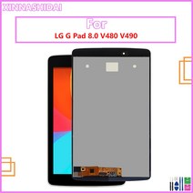 엘지태블릿8인치 LG G 패드 8.0 V480 태블릿 LCD 디스플레이 터치 스크린 패널 디지타이저 어셈블리, 한개옵션1, 02 Black No Frame