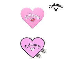 캘러웨이 2023 러브 CW 하트 볼마커 골프 볼마크 핑크, 단품