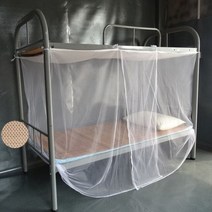 폴리 에스터 메쉬 패브릭 모기장 더블 침대 커튼 침대 그물 용품 여행 캠핑 가정용 모기장 고품질 여름, 1.0m (3.3 피트) 침대, WHITE