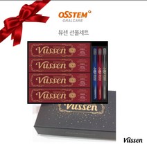 오스템 프리미엄 뷰센 치약칫솔 43 고급형 선물세트 (선물케이스+쇼핑백 포함/ 설선물 추석선물 시상품 사은품 기념품), 뷰센H 4개