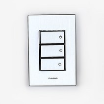 나노 아트2 블랙 3구 스위치, 1개