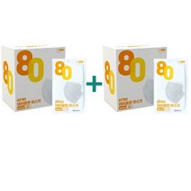[무료배송/2박스] 데이플랜KF80 새부리형 대형 화이트 100매, 데이플랜KF80 100매(2박스)