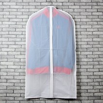 PEVA원단 지퍼식 옷커버 105x60cm 3p 행거커버 부직포옷커버/대용량옷커버/옷걸이커버/투명옷커버/코트커버/옷덮개/지퍼옷커버/바지걸이/드레스커버/옷보관, 단일 수량