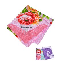 [서도][PC코너레이스-2매]플라워 레이스 여성 손수건