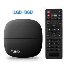 Tanix A3 4K HD 스마트 TV 박스 안드로이드 10.0 Allwinner H313 H.265 RAM 1G ROM 8G 2.4G 와이파이, 01 1G 8G_01 미국 플러그