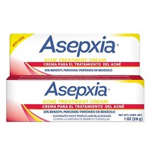 10 벤조일 퍼옥사이드 함유 여드름 및 블랙헤드용 Asepxia 여드름 스팟 트리트먼트 크림 1온스