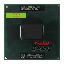 CPU 인텔 코어 2 듀오 t9550 slge4 2.6GHz 듀얼 코어 듀얼 스레드 p, 한개옵션0