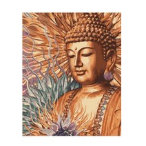 불교 부처 DIY 유화 그림 그리기 2+1 절 석가모니 액자 붓다 싯다르타 고타마 샤카, 40x50CM DIY 풀세트, H