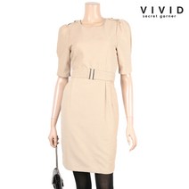 비비드시크릿가너 엠보싱 벨티드 가을 원피스 VS936067