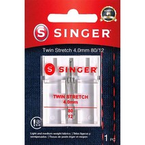 SINGER 04719 범용 트윈 스트레치 재봉틀 바늘 3579577817