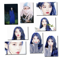 아이유포카 포토카드 고화질 코팅 아이유 고퀄리티 포스트카드 고급 굿즈 여자아이돌 프리미엄, IU-HB20, 5인치 사진 8장