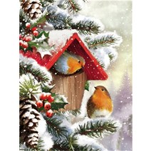 보석 십자수 다이아몬드 페인팅 새 모조 사진 자수 판매 동물 모자이크 공예 키트, 9926+Full Square 60X80cm