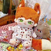 무속성솜인형 무속성인형 아이돌인형 핸드메이드 2pc 인형 옷 20cm 귀여운 잠옷 세트 봉제 인형 복장 완구 아기 인형 39 s 액세서리 cos suit 119, 인형 없음