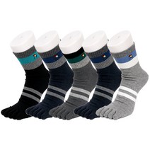 아놀드파마 남성 발가락양말 중목 캐쥬얼 5켤레