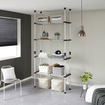 [천삼백케이] [왕자행거] 왕자 더블기둥 너비조절선반(32mm), 단품