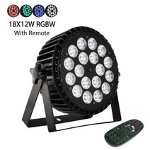 페인트 믹서 Stage Par Light 18x18w RGBWA UV 6in1 알루미늄 Full Color Wall Wash LED 18x12w RGBW 4in1, RGBW With Remote+EU 플러그