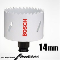 보쉬 프로그레서 홀쏘 14mm 목재및철재 HSS바이메탈