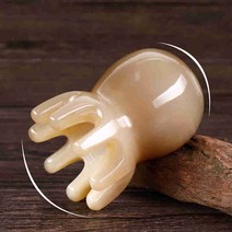 천연 물소뿔 빗 마사지 두피 경락 괄사 화이트 버팔 뿔 샴푸 문어 스크래핑 플, 03 프리미엄 플러스 사이즈 문어