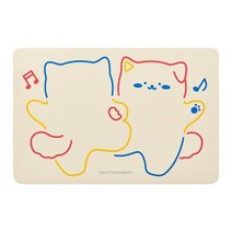일상공감 흡수하족 진돌이 (규조토 발매트), 일반형, 1개, 아이보리 C