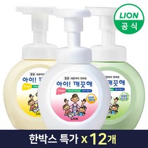 [라이온코리아] (한박스) 아이깨끗해 거품형 490ml 용기x12개, 12개