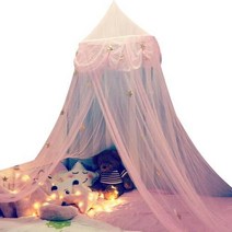 나뭇잎캐노피 여아캐노피 나뭇잎 가림막 캐노피 스타 나비 Tulle 키즈 베이비 침대 돔 캐노피 커튼 매달려, 01 Pink Star