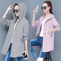 CHINA 나래가 여자 야상 점퍼 자켓 빅사이즈 후드 캐주얼 봄 pdv77