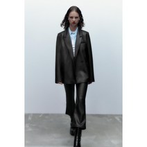 ZARA 자라 페이크 가죽 매니시 자켓