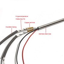 2개/몫 카트리지 히터 304SS 8x14 0/145/150/155/160mm 가열 요소 AC220V/110V/380V 350W-400W K 열전쌍, 02 220V_04 390W 8x155mm