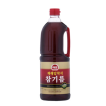 푸드) 해표 재래압착식 참기름 1.8L, 1