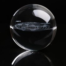 태양계 모형 모빌 행성 세트새로운 k9 크리스탈 플래닛 글로브 3d 레이저 새겨진 태양, 태양계 공, 5cm