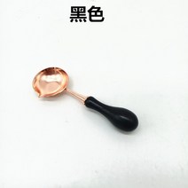 왁스 인감 용해로 레트로 솔리드 우드 용해 히터 왁스 냄비 비드 스틱 우표 수집 앨범, 숟가락 4