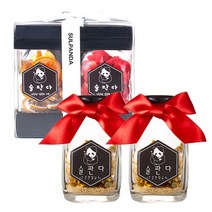 담금주 키트 200ml 2개 포장세트 야관문/과일/꽃 외, 장미+국화