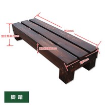 조립식 평상 야외 원두막 마루 착한 좌식 테이블 초가집, 브라운계열 90*30*20