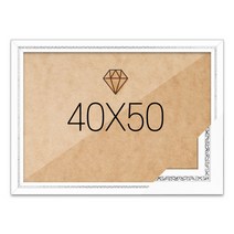 보석십자수액자 40x50 고급형 그레이스 화이트, 단품