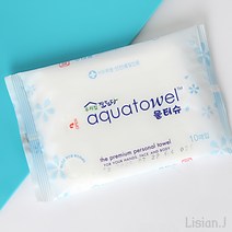 리시안제이 10매 물티슈 홍보용물티슈 판촉물티슈