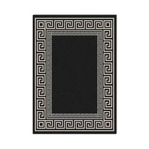 먼지없는 현대적 블랙 화이트 직사각형 거실 매트 카펫 러그 홈 침실 침대 옆 주방 바닥 문 오일 흡수 영역