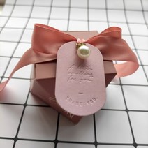 싸바리박스 돈선물포장 단상자 상자 다이아몬드 종이 사탕 상자 초콜릿 베이비 샤워 핑크 가방 생일 파티 웨딩 호의 장식 손님, 씨엔, 20개, 핑크 2