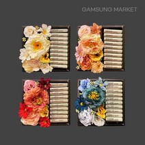 감성맛집 플라워 용돈박스, 화이트