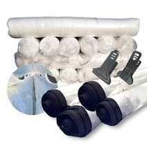 상인농자재 카시미론 삼중이불 보온덮게 보온용솜 하우스이불 비닐하우스 단열자재, 삼중이불) 폭 3.0m 길이 20m