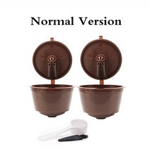 커피 dolce gusto 리필 가능 재사용 가능 nescafe dolce gusto 재사용 가능 필터와 호환되는 스테인레스 스틸 캡슐 홈카페, 2 노멀, CN