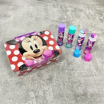디즈니 어린이 유아 립밤 립글로즈 틴케이스 세트 미키마우스 미니마우스 화장품