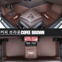 Ecool 캐딜락 바닥매트 코일매트 자동차바닥발판 차발매트 카매트 ATS-V ATS CT4 CT5 CT6 CTS-V CTS XT4 XT5 XT6 에스컬레이드 (캐딜락 도안첨부), 다크브라운 Coffee brown, 에스컬레이드(99~20년)7seat